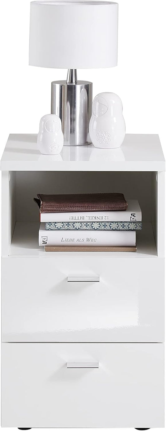 Two-drawer MDF wooden chest of drawers-ost137