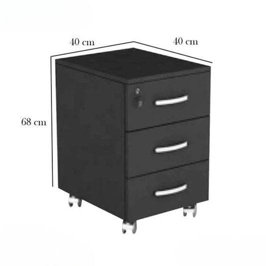 3-drawer MDF wood chest of drawers-ost138