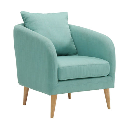 Turquoise curved Chair-ar1096