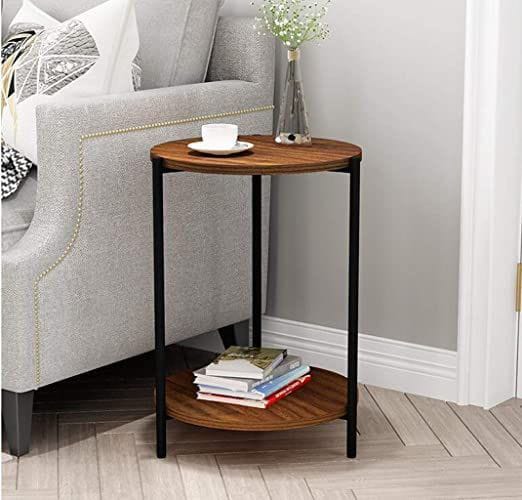 Black and brown side table -DS105