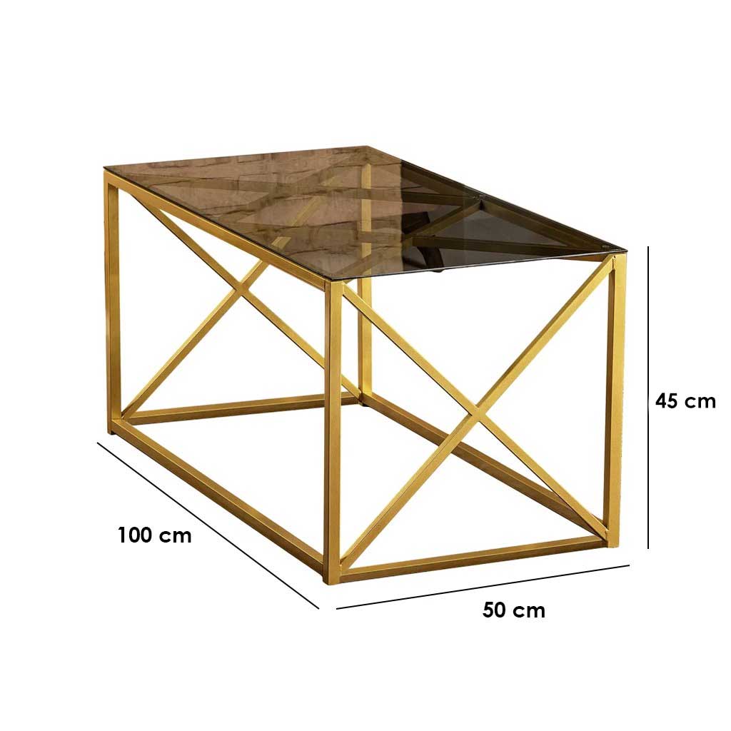 ترابيزة قهوة 50×45×100 سم - ذهبي -DS12