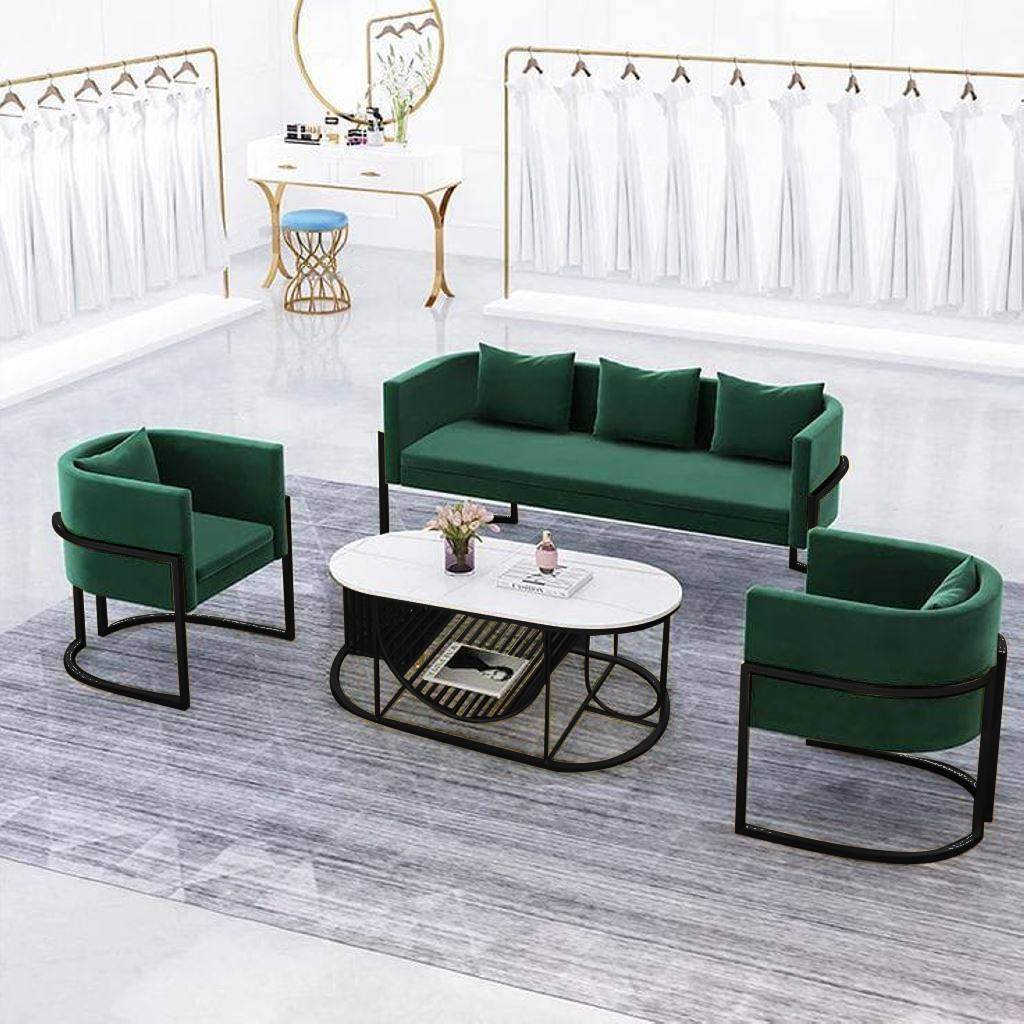 4 Piece Outdoor Set - Green and Gold -DS135