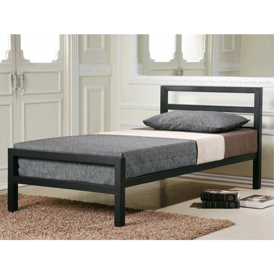 Bed 90 x 100 x 200 x 100 cm - black-DS21