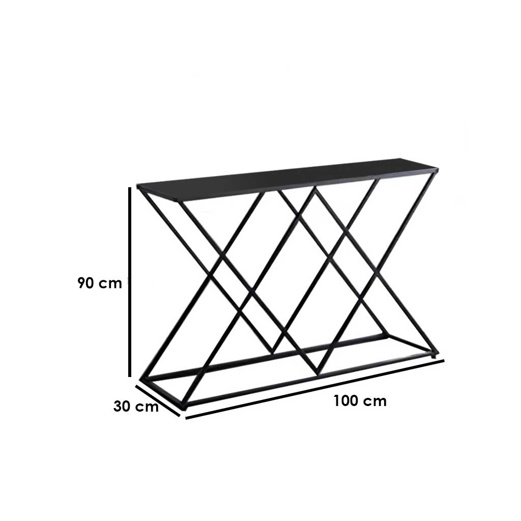 كونسول 100×30×90 سم  - أسود -DS22