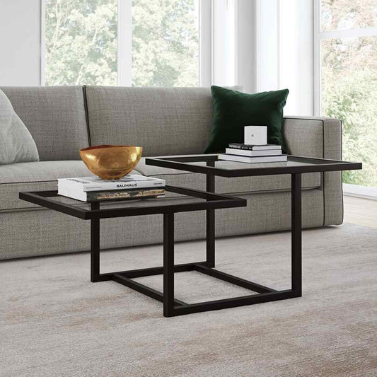 Two-level coffee table - black-DS26