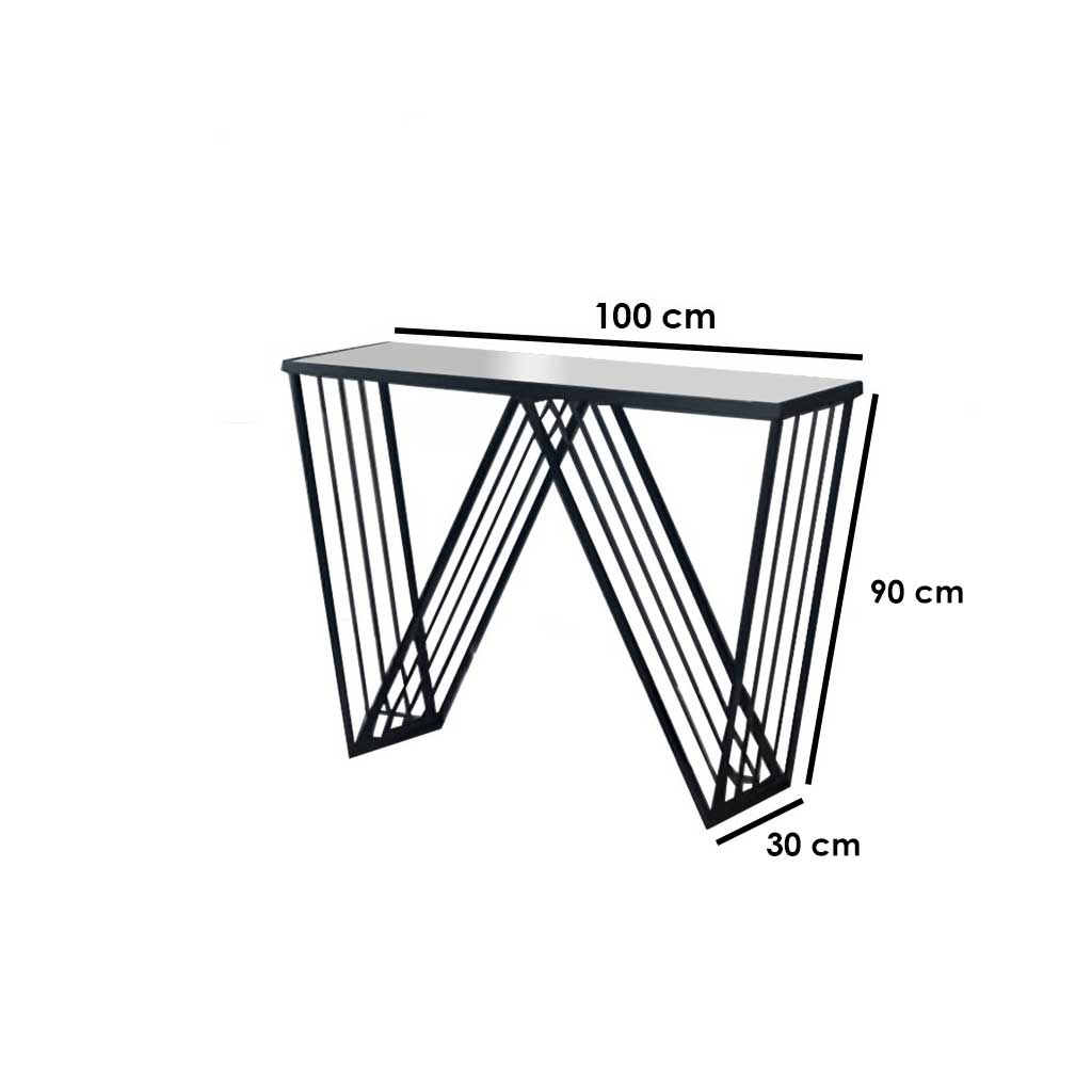 كونسول 100×30×90 سم  - أسود -DS31