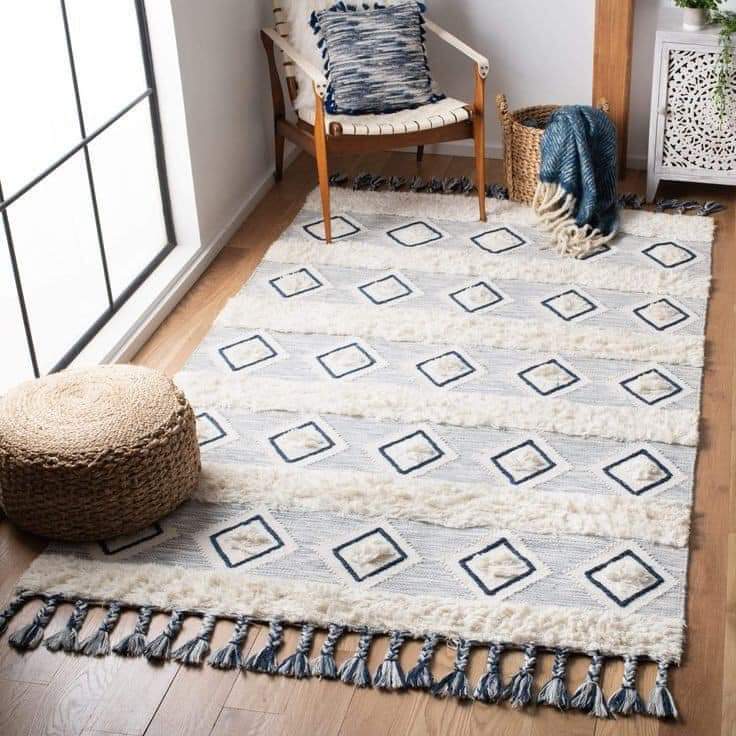 Handmade wool rug-ROF-S34