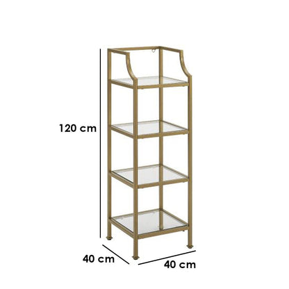 وحدة تخزين للحمام 150×40×40 سم - ذهبي-DS34