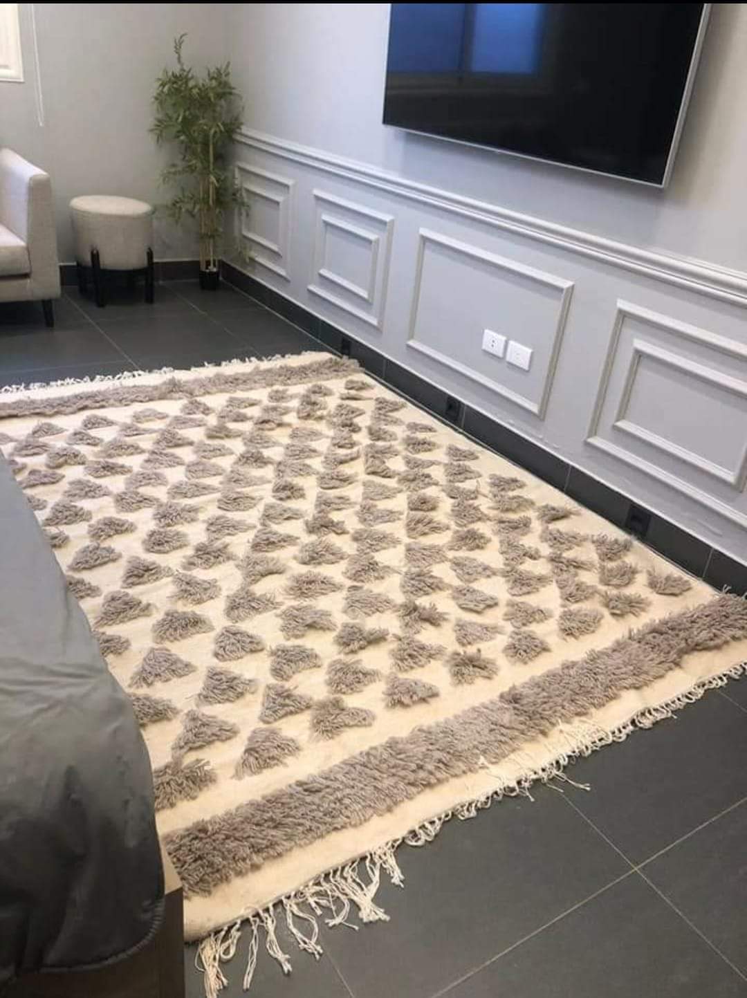 Handmade wool rug-ROF-S38