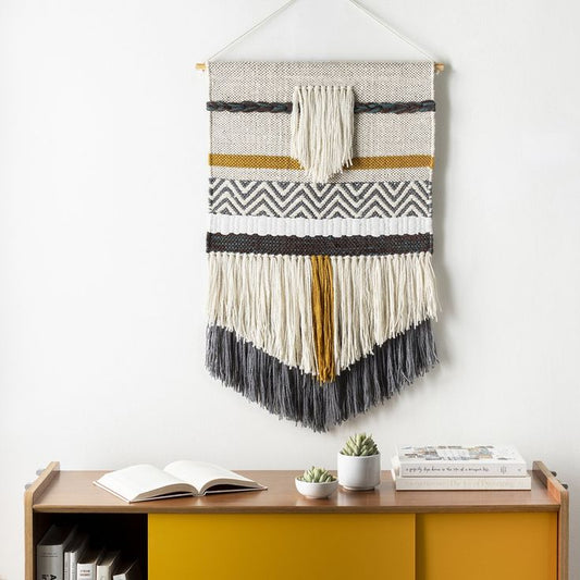 Handmade wool wall hanging-S413