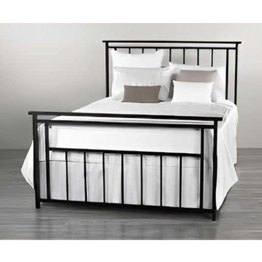 Bed 110 x 160 x 200 x 195 cm - black-DS6