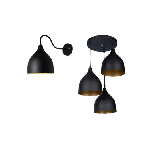 Set of 2 Desk lamps, Black - BN25