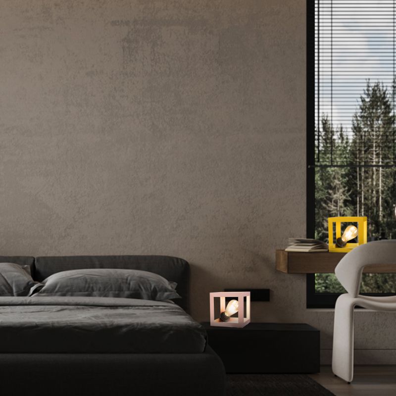 Table Lamp, Pink / Yellow - SI151
