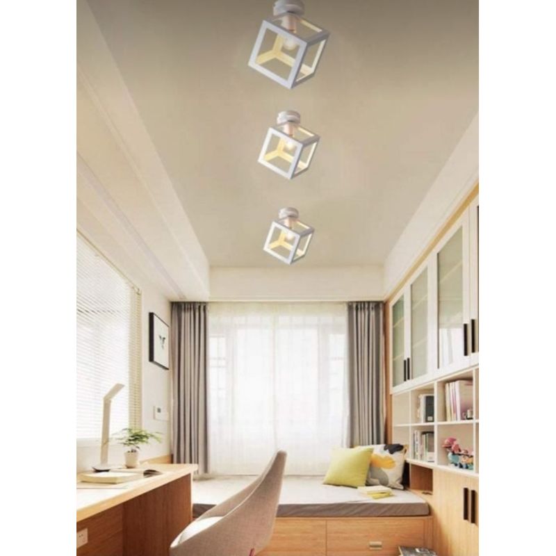 Cube Pendant, 20 CM, White - C231