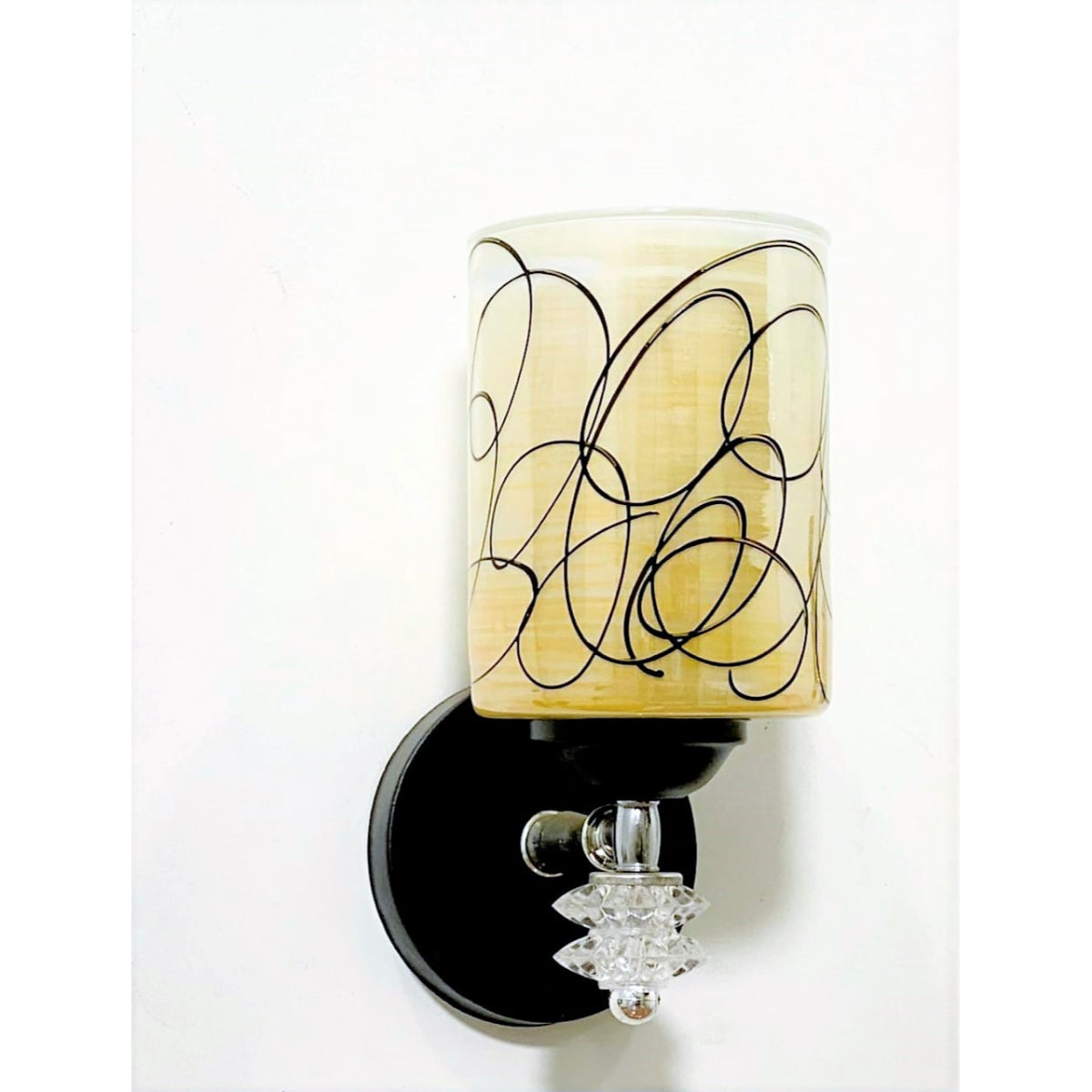 Wall Lighting Plate, Black/Brown - KM-EG6-71