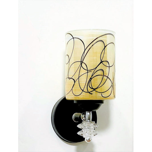 Wall Lighting Plate, Black/Brown - KM-EG6-71