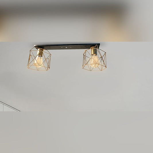 Triple Chandelier, 24×50 cm, Gold/Black - KM-EG6-152
