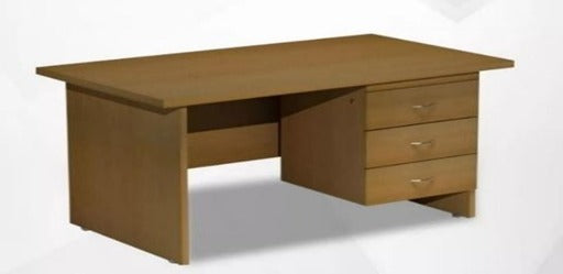 BEIGE DESK WITH 3DRAWERS