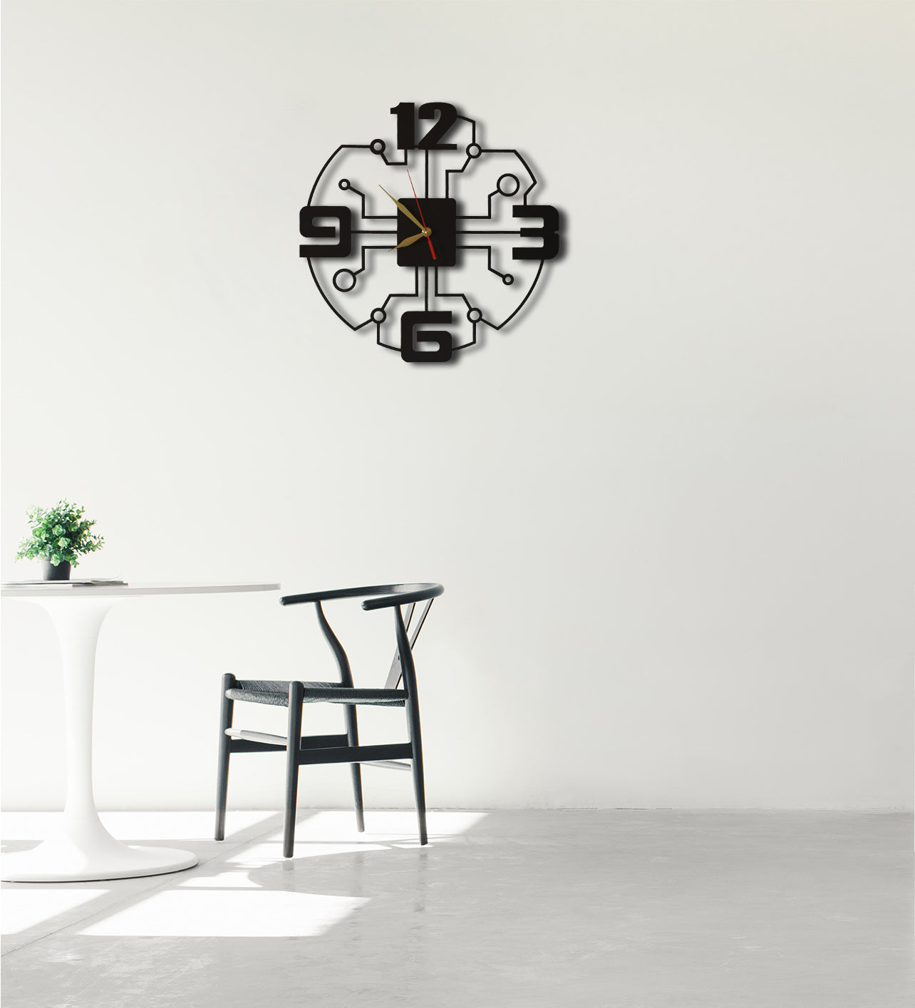 electronic black Clock-TM 001BL