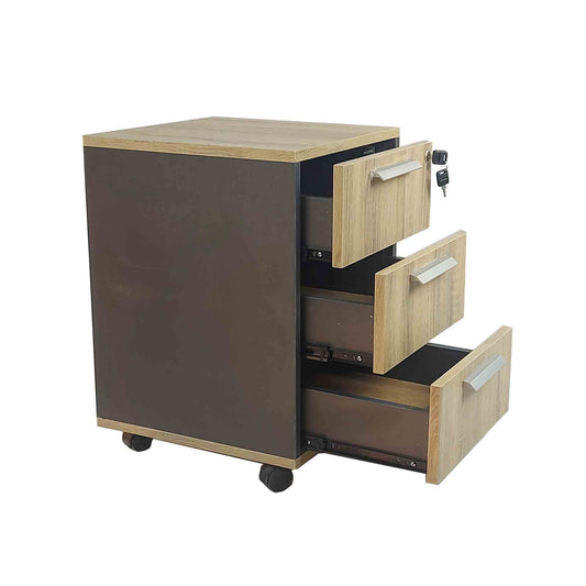 brown&beige drawer unit