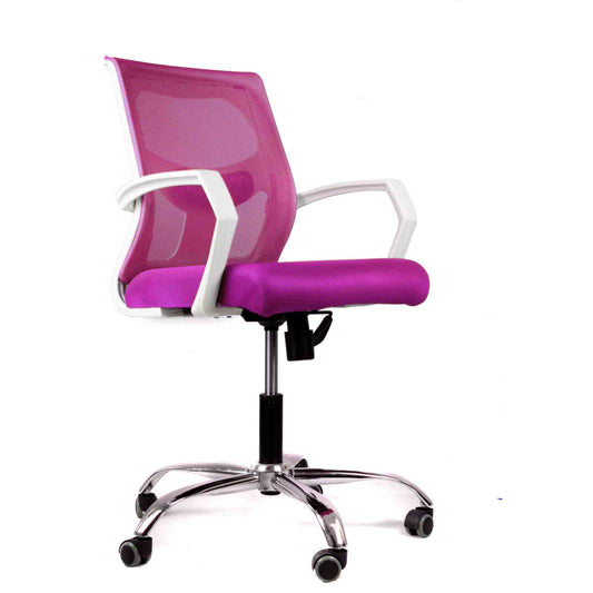 Office Chair white&pink