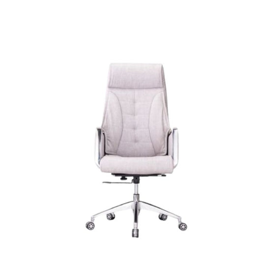 gray leather modern chair