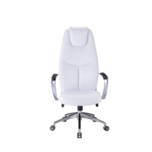 white luxury leather chair
