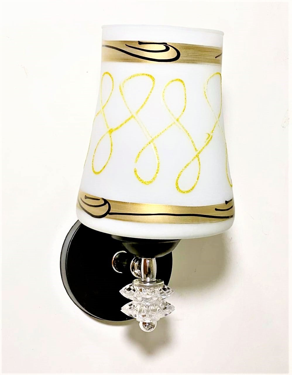 Metal glass wall lamp-si-187