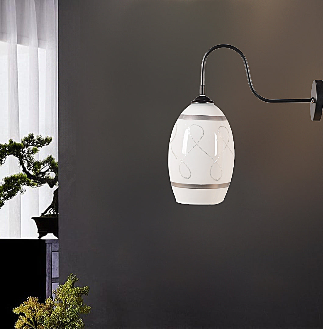 Metal and glass wall lamp-si-358-WL