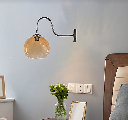 Metal and glass wall lamp-si-360-WL