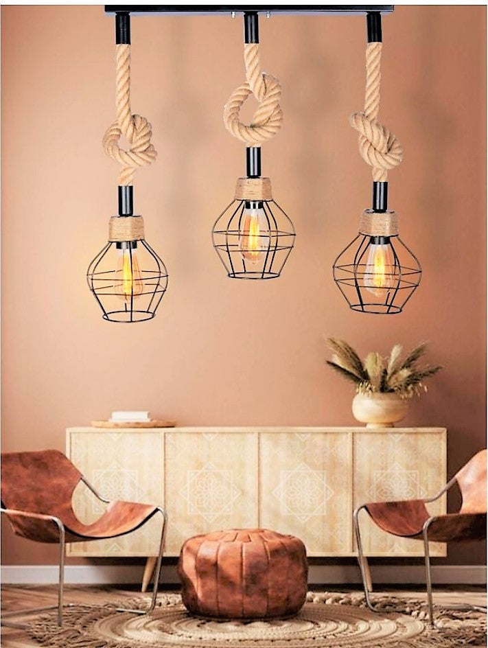 Metal chandelier-ropes