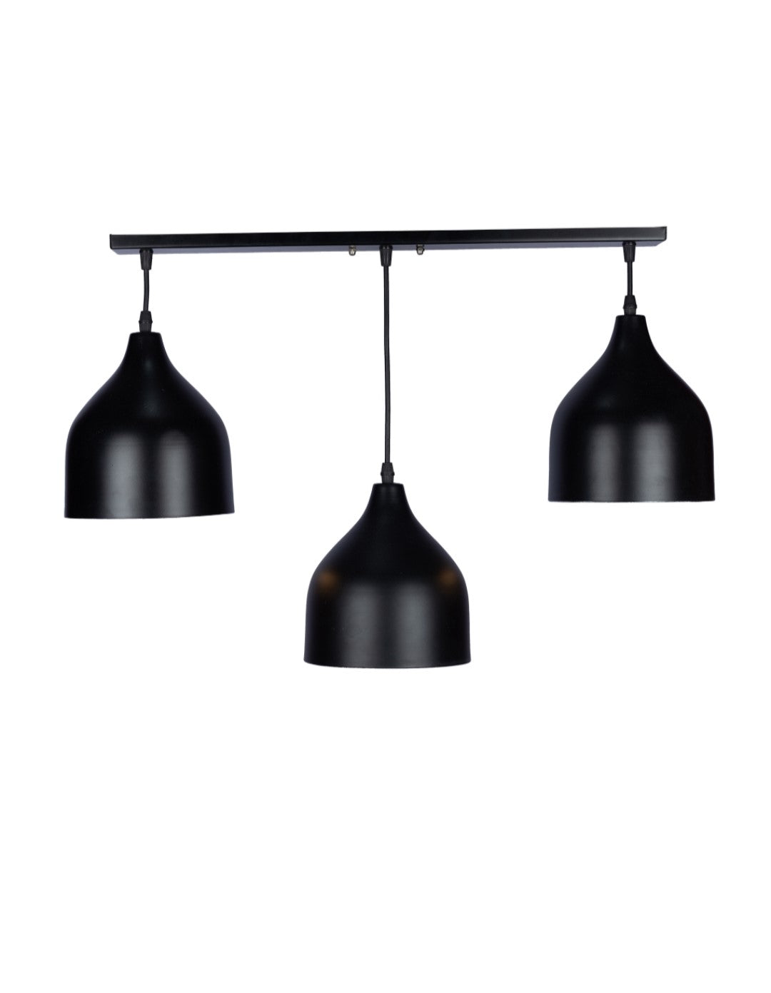 Triple Metal chandelier-Black