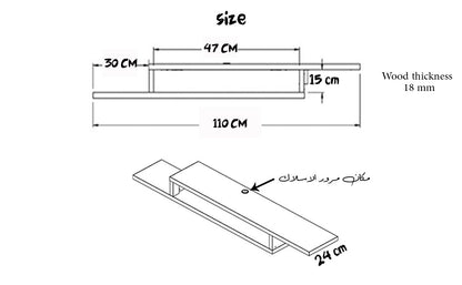 Shelf + TV table - R-102B