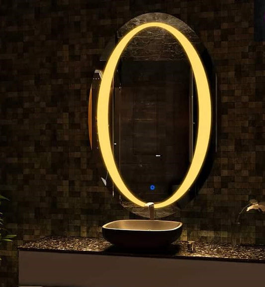 zg 2018-mirrors d. Grish in a distinctive oval shape with a touch yellow light