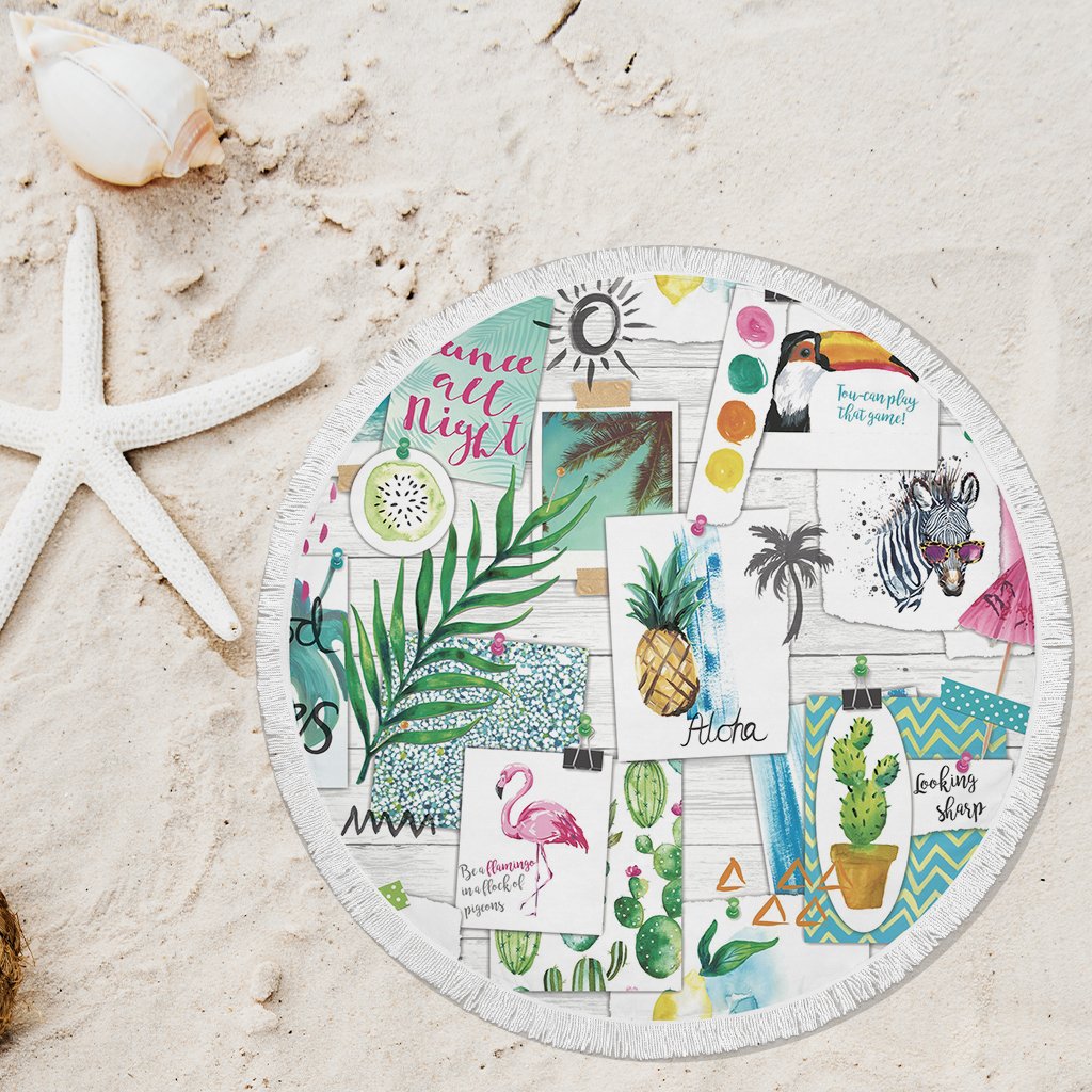 Circular Beach Rug - CB - 17