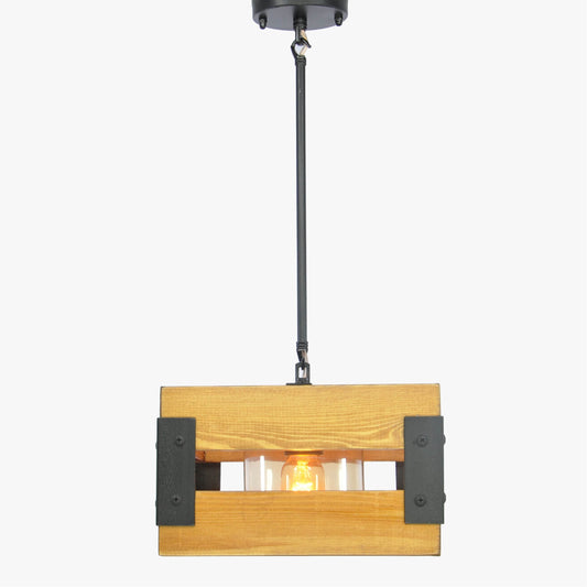 Wooden roof lamp - box -11