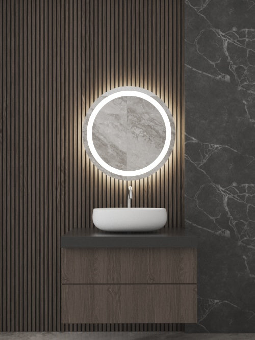 White Led Mirror 70 cm - LAMIR67