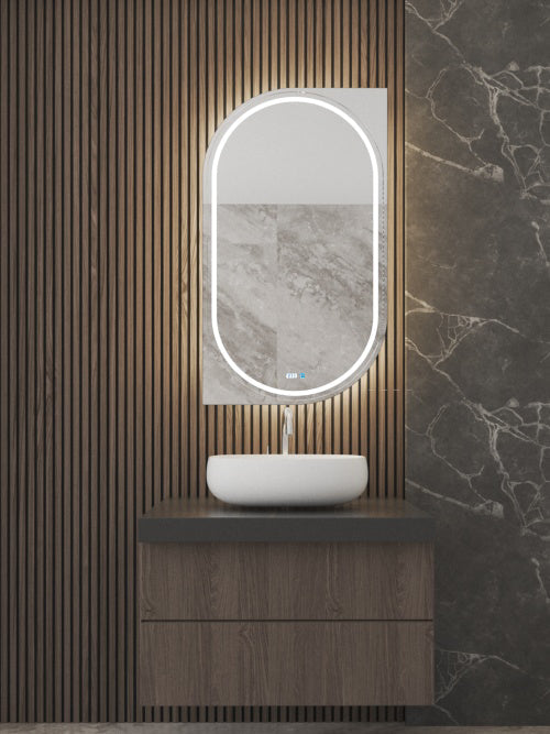 60*90 Tear Drop Touch LED Mirror - LAMIR69