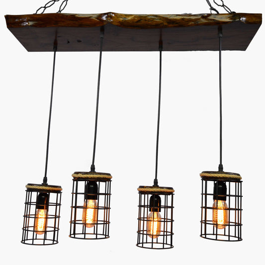 Wood ceiling lamp-TREE-41-CA