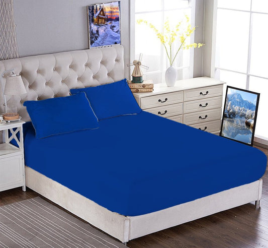 ملاية سرير مطاطي - أزرق