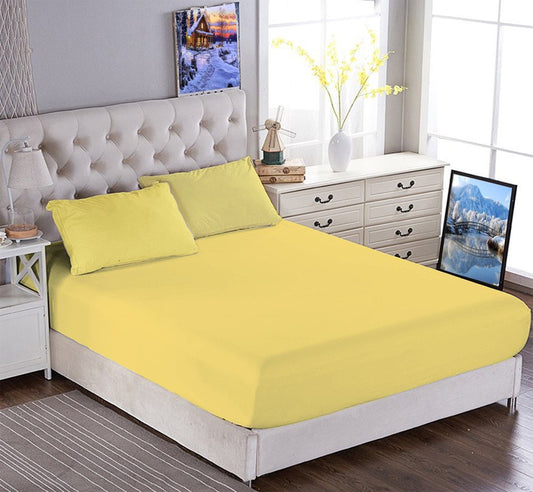 ملاية سرير مطاطي - ذهبي